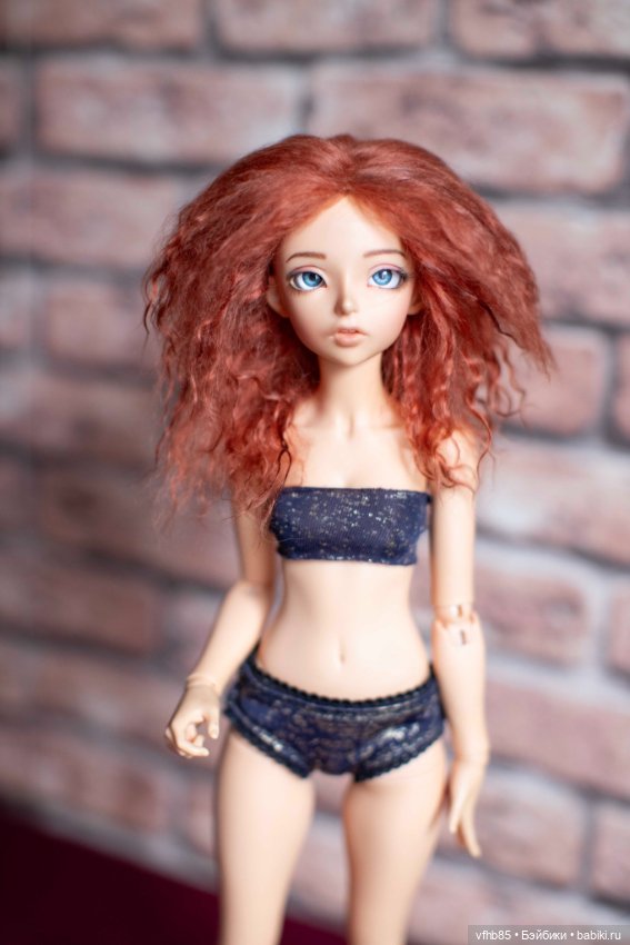 Продам паричок из козочки на шкурке для минифи (minifee), DIM doll, Doll Chateau. 16,5-18,0 см