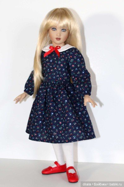 Выкройка PDF в натуральную величину / два варианта платья и колготки для куклы Chrysalis Хелен Киш (фото 3)