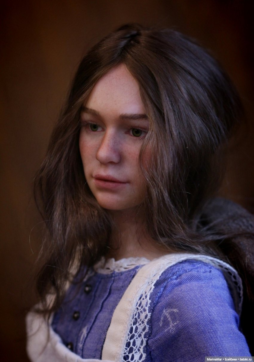 Голова от Solo_bjd молд Эмилия (SD)с глазами Darkgraysea