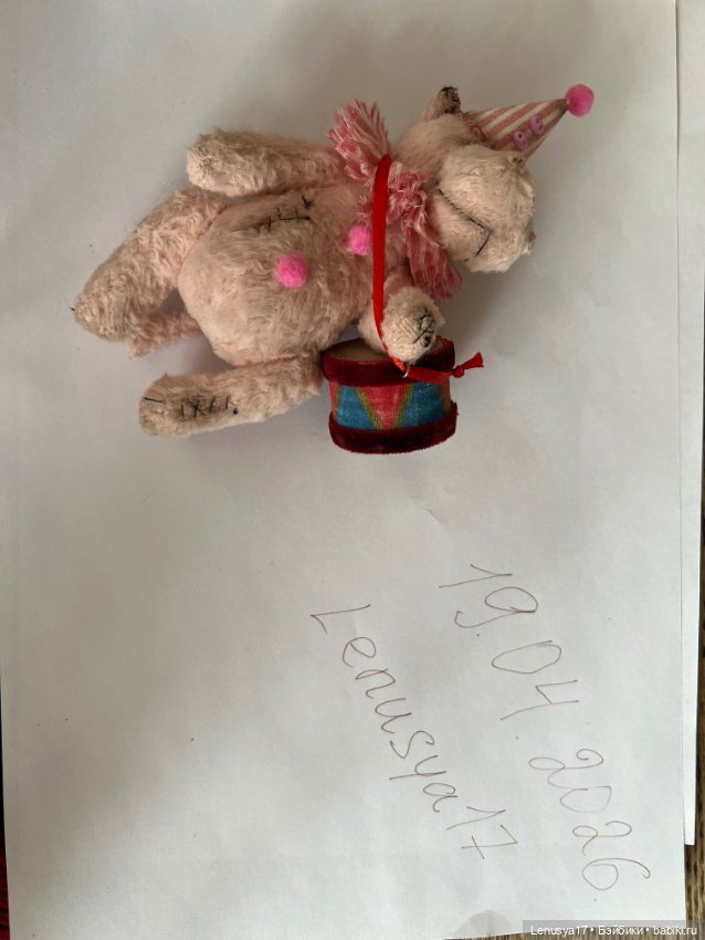 Бегемотик Тедди — Авторские игрушки (фото 3)