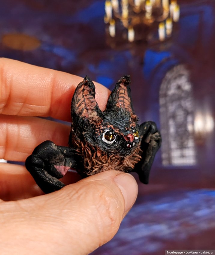 Летучий мышонок Парамон — Миниатюра для кукол (фото 3)