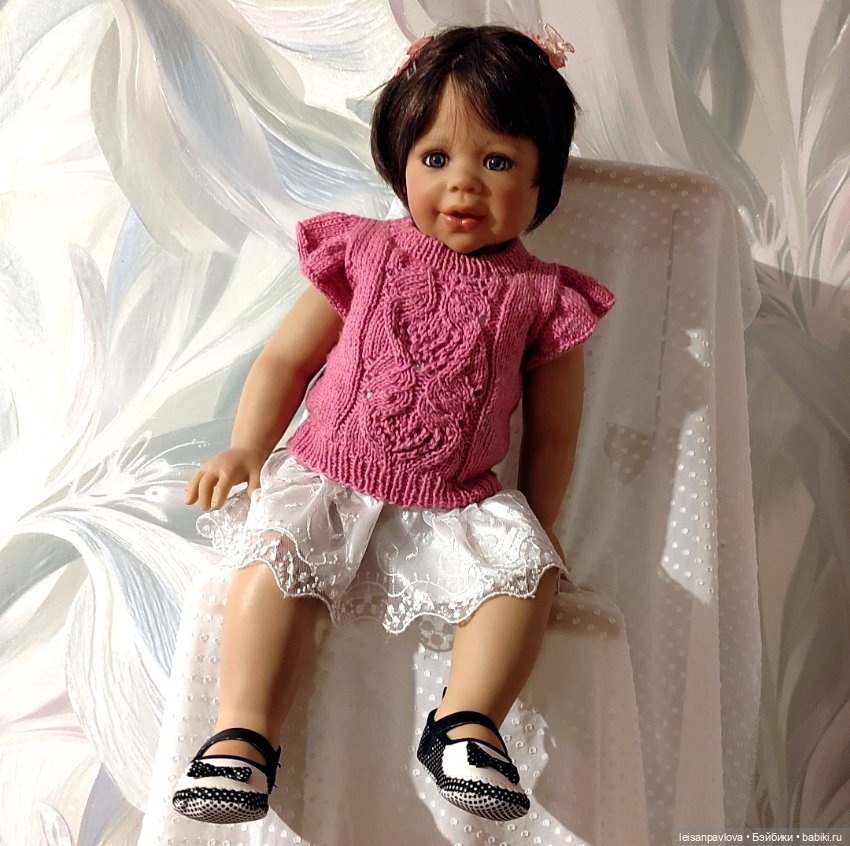 Жилетка вязаная — Одежда для кукол (фото 2)