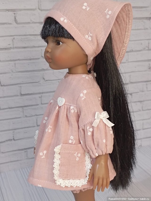 Туника , панталончики, косынка и носочки-гольфики для кукол Паола Рейна 32-34 см