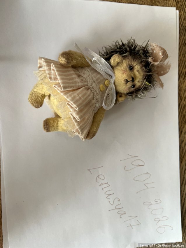 Ежик в стиле Тедди — Авторские игрушки (фото 4)