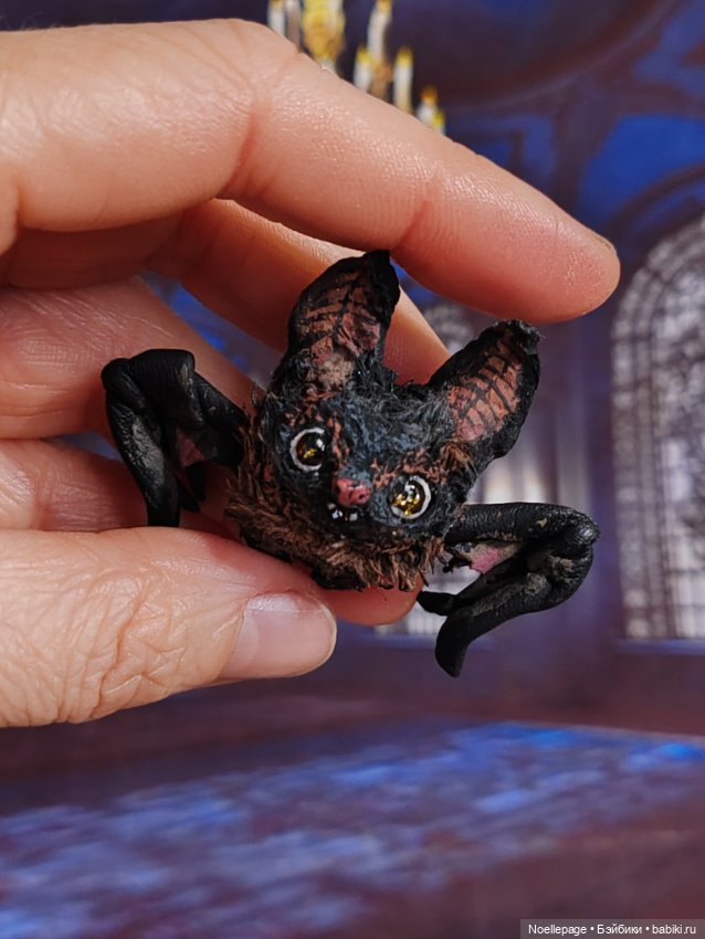 Летучий мышонок Парамон — Миниатюра для кукол (фото 6)