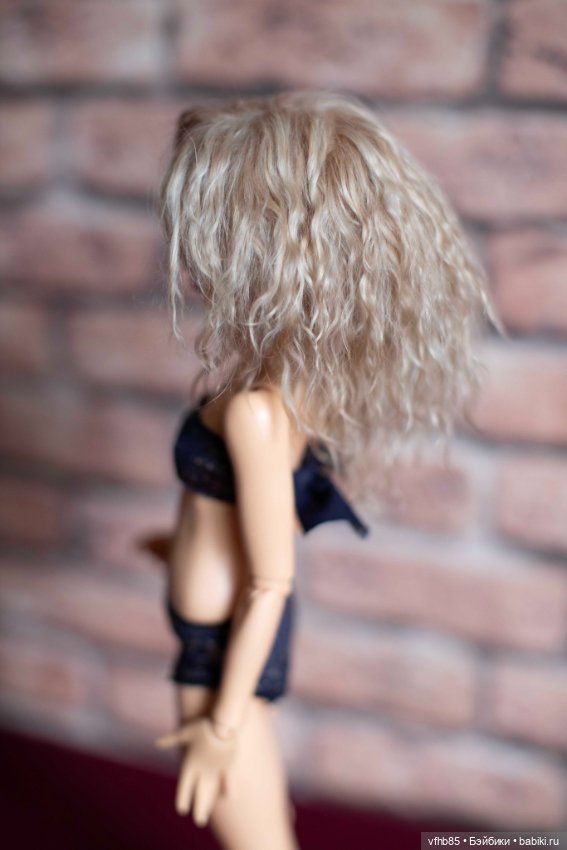 Продам паричок из козочки на шкурке для минифи (minifee), DIM doll, Doll Chateau. 16,5-18,0 см (фото 3)