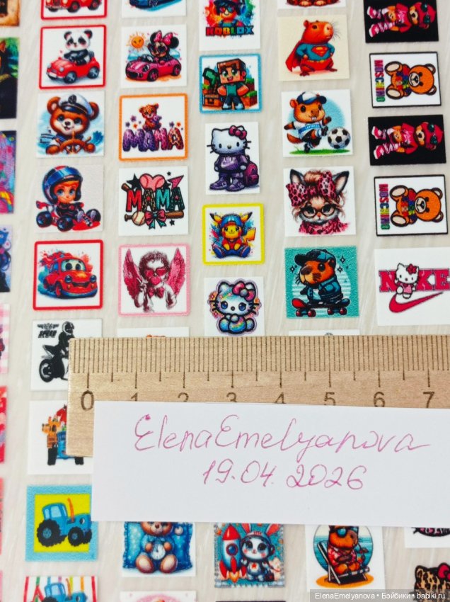 Принты мини для кукольной одежды (фото 3)