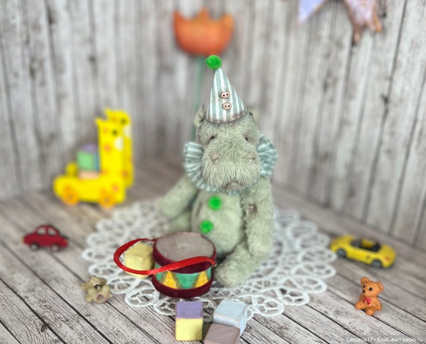 Бегемотик Тедди — Авторские игрушки (фото 2)