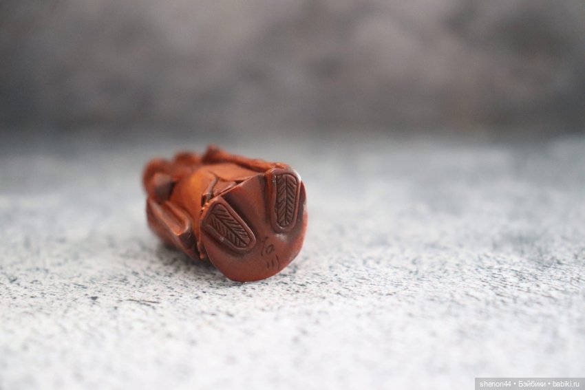 Нэцкэ "Бог счастья с персиком" (фото 4)