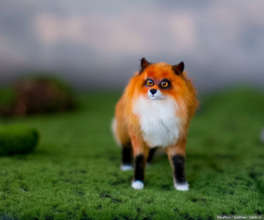 Лиса для Барби в смешанной технике формат 1/6 (фото 3)