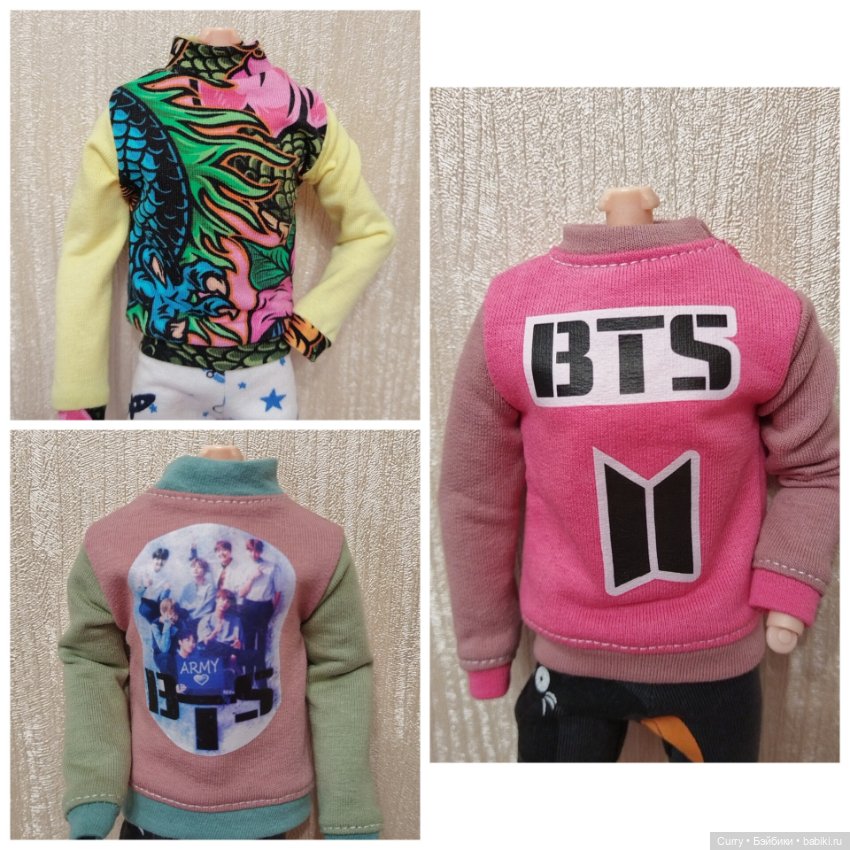 Свитера для кукол Барби пышки и Кена (фото 4)