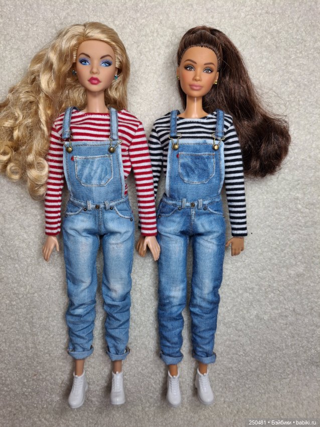 Джинсовые комбинезоны на барби (фото 7)