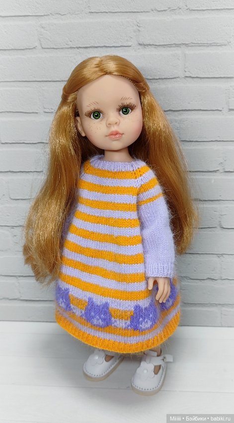 Платье Котики 5 для кукол Паола Рейна Paola Reina (фото 3)