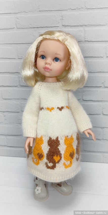 Платье Котики 6 для кукол Паола Рейна Paola Reina (фото 2)