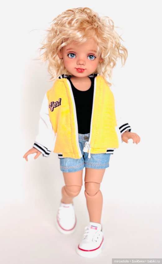 Блондиночка Яна, авторская шарнирная кукла из полиуретана, фулсет (фото 3)