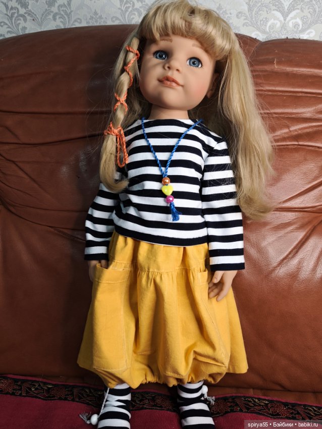 Тельняшка и чулочки для кукол Готц и Цвергназе (фото 3)