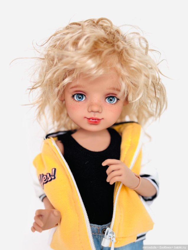 Блондиночка Яна, авторская шарнирная кукла из полиуретана, фулсет (фото 5)