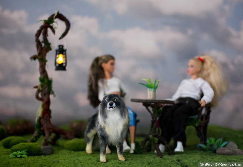 Волк для Барби в смешанной технике формат 1/6 (фото 4)