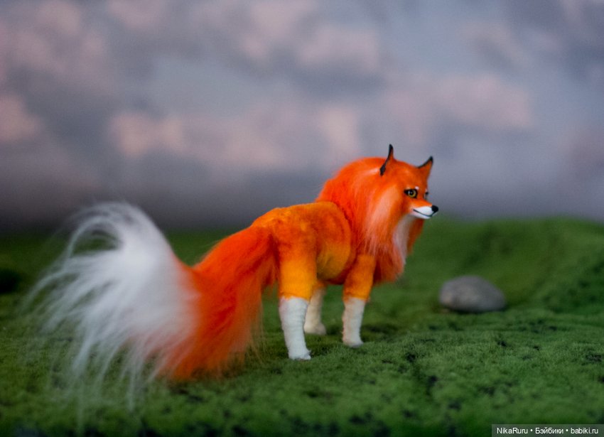 Лиса для Барби в смешанной технике формат 1/6 (фото 6)