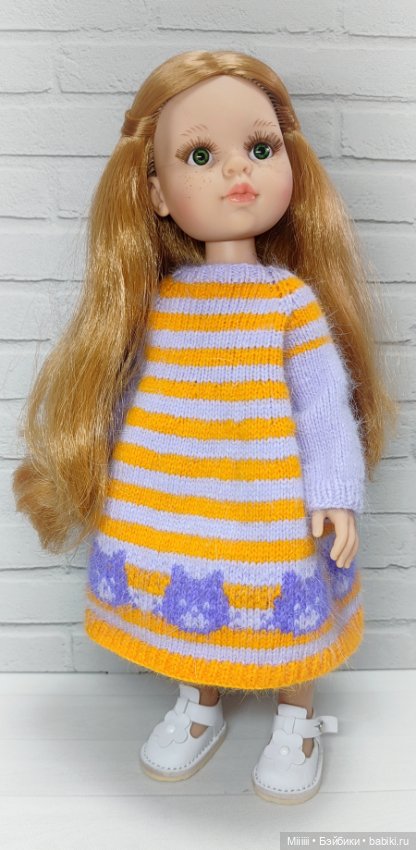 Платье Котики 5 для кукол Паола Рейна Paola Reina (фото 4)