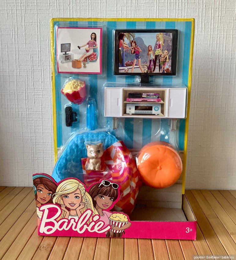 Набор гостиная Барби — Кукольная мебель
