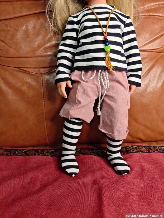 Тельняшка и чулочки для кукол Готц и Цвергназе (фото 5)