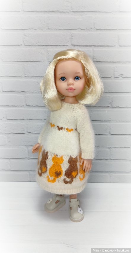 Платье Котики 6 для кукол Паола Рейна Paola Reina (фото 4)