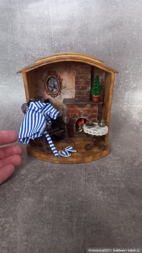 Миниатюрный лев в кресле — Авторские игрушки (фото 6)