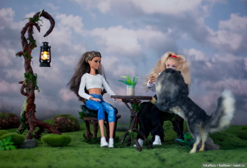 Волк для Барби в смешанной технике формат 1/6 (фото 5)