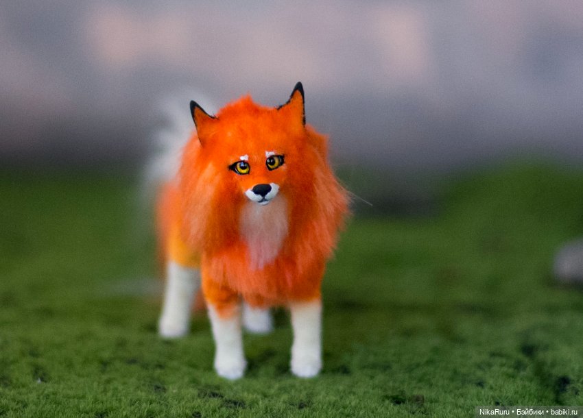 Лиса для Барби в смешанной технике формат 1/6 (фото 3)