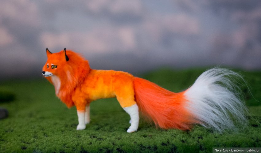 Лиса для Барби в смешанной технике формат 1/6 (фото 4)