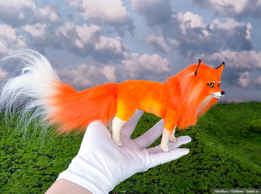 Лиса для Барби в смешанной технике формат 1/6