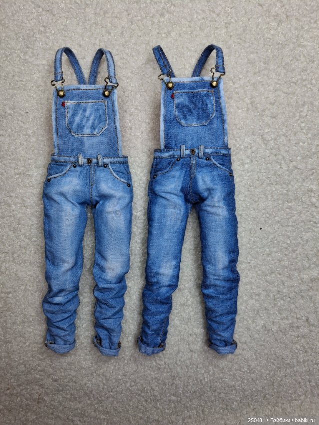 Джинсовые комбинезоны на барби