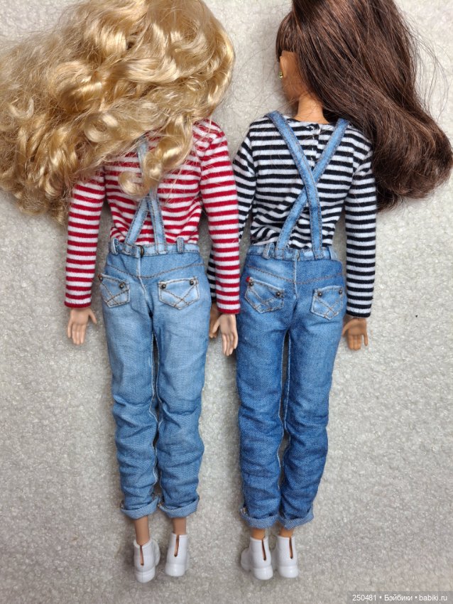 Джинсовые комбинезоны на барби (фото 8)