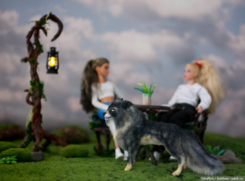 Волк для Барби в смешанной технике формат 1/6 (фото 3)