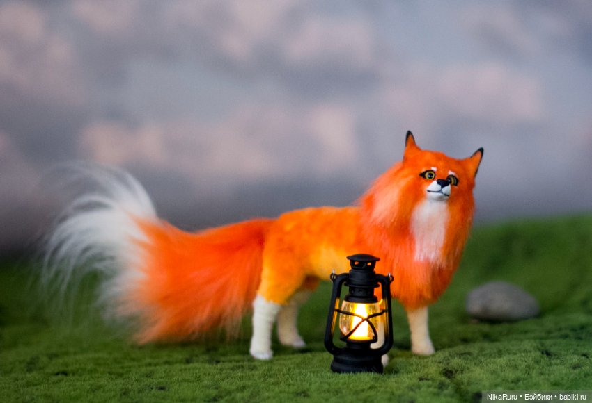 Лиса для Барби в смешанной технике формат 1/6 (фото 2)