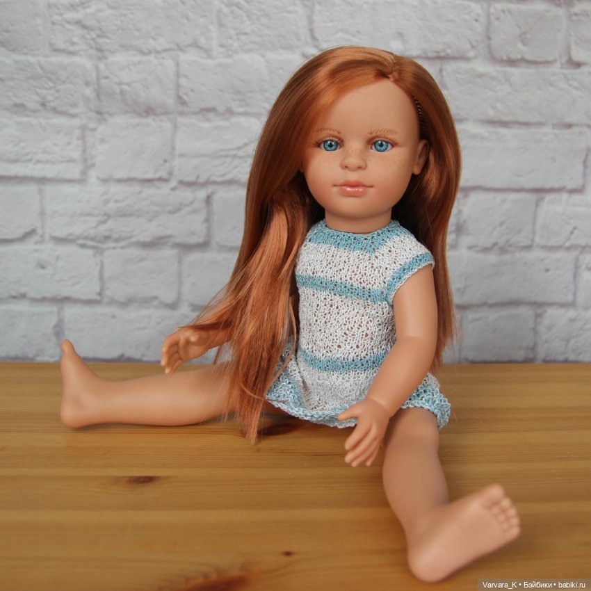 Lamagik кукла Нина рыжая, голубые глаза, рост 42 см (фото 6)