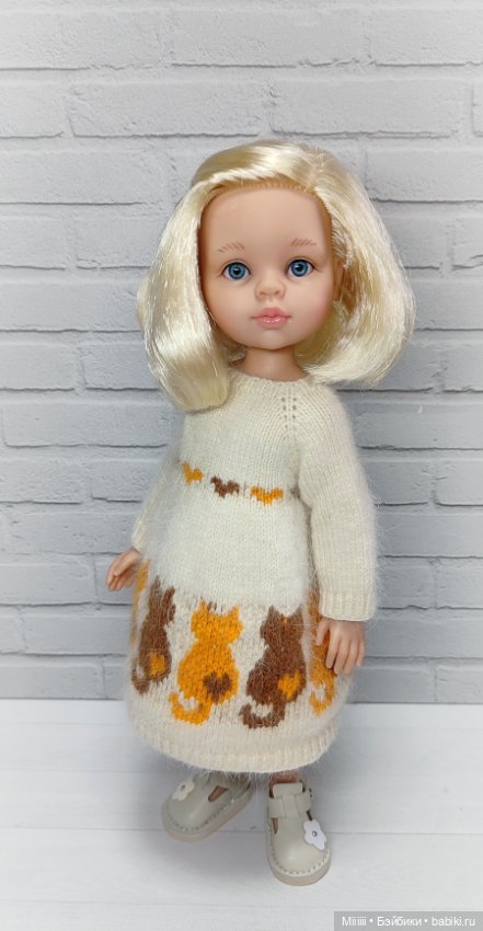 Платье Котики 6 для кукол Паола Рейна Paola Reina (фото 5)