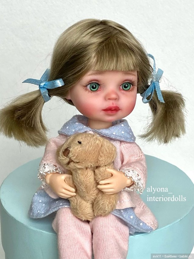 Шарнирная мини-кукла 15 см. ООАК (фото 2)