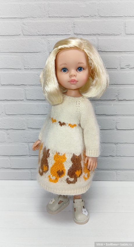 Платье Котики 6 для кукол Паола Рейна Paola Reina (фото 3)