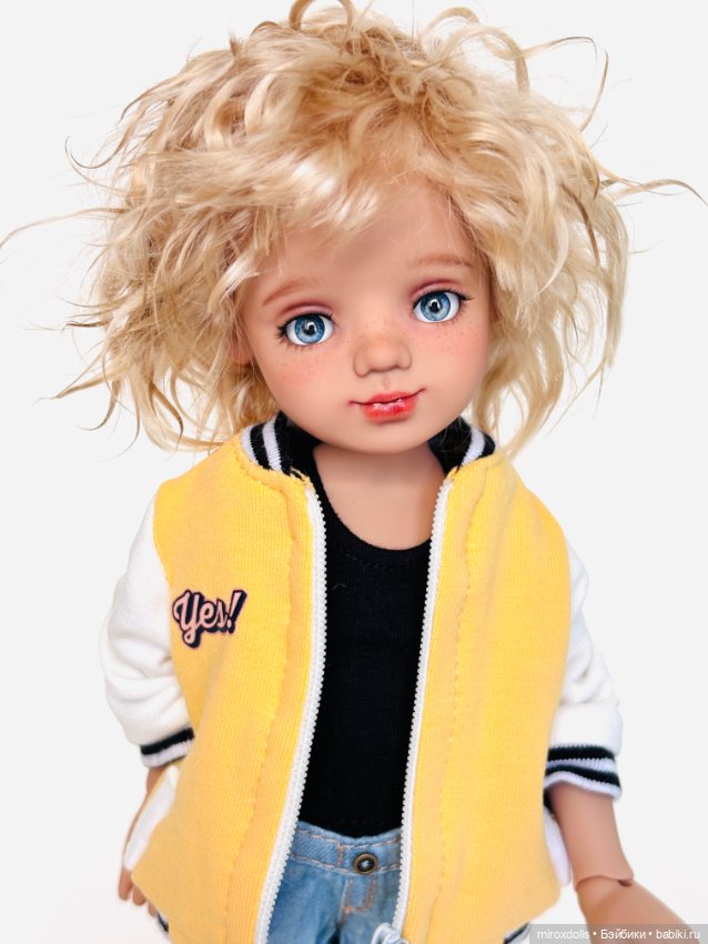 Блондиночка Яна, авторская шарнирная кукла из полиуретана, фулсет (фото 7)