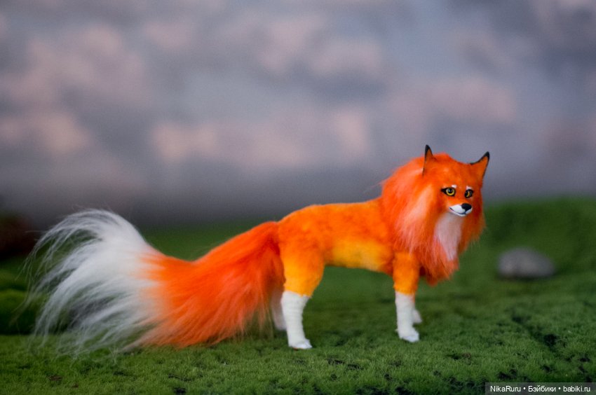 Лиса для Барби в смешанной технике формат 1/6 (фото 5)