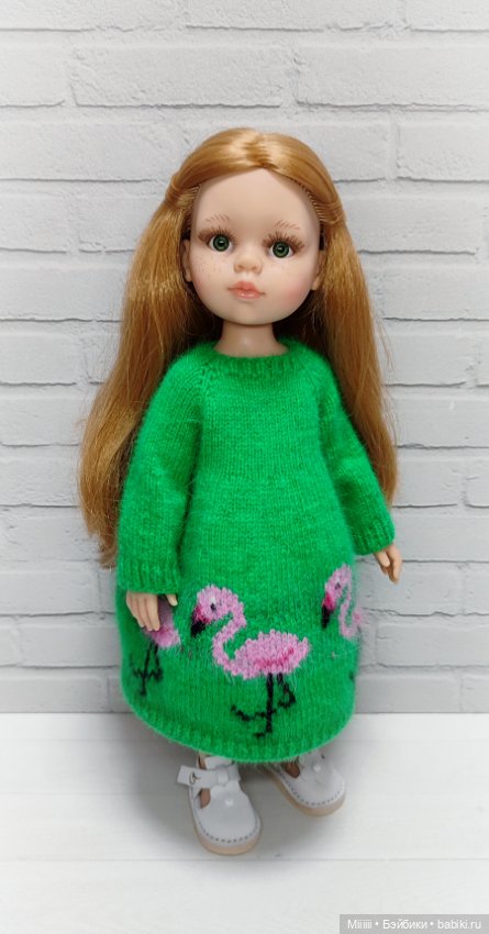 Платье Фламинго для кукол Паола Рейна Paola Reina (фото 2)