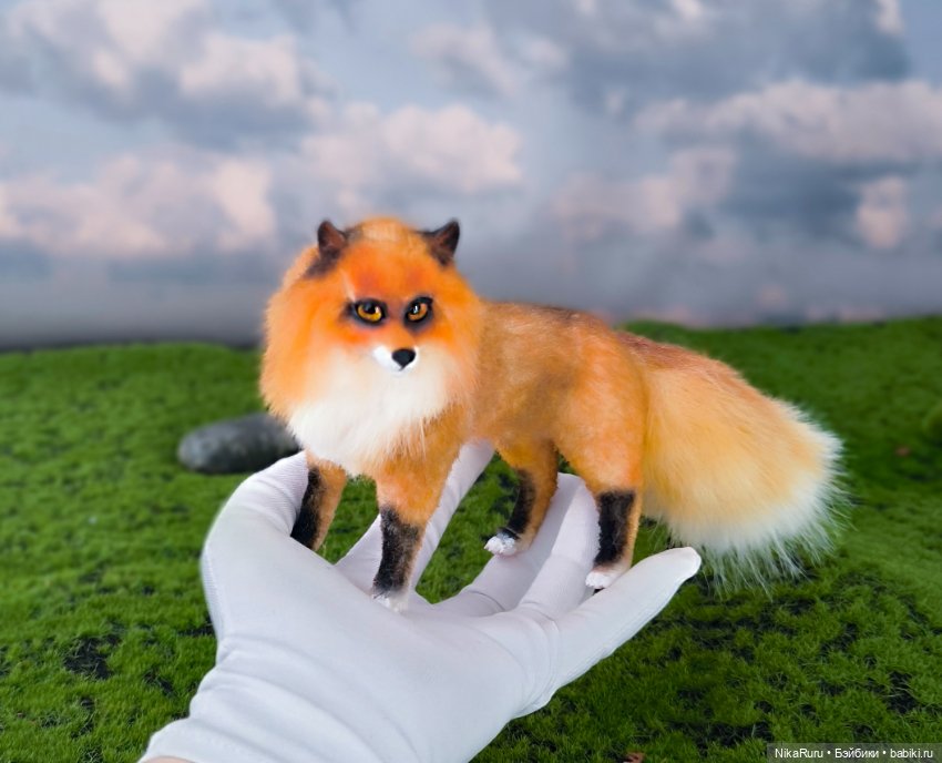 Лиса для Барби в смешанной технике формат 1/6