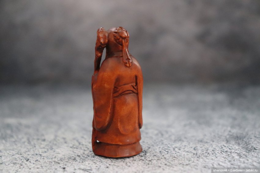 Нэцкэ "Бог счастья с персиком" (фото 3)