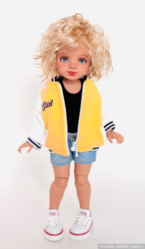 Блондиночка Яна, авторская шарнирная кукла из полиуретана, фулсет