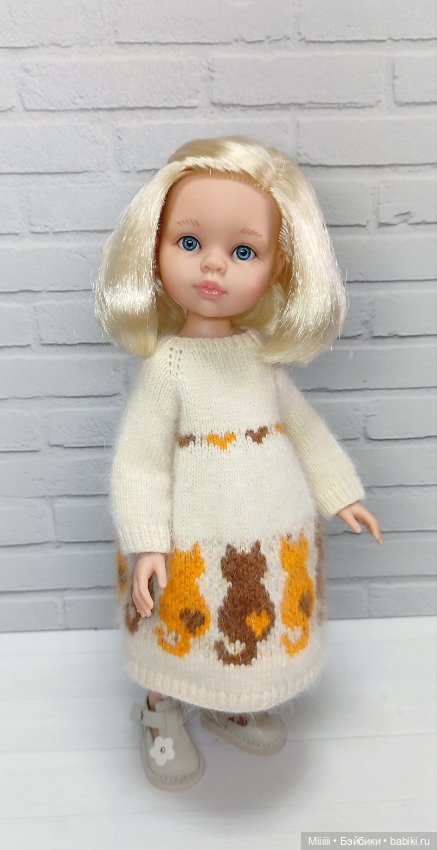 Платье Котики 6 для кукол Паола Рейна Paola Reina