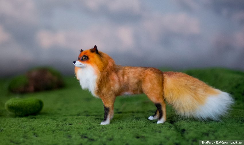 Лиса для Барби в смешанной технике формат 1/6 (фото 2)