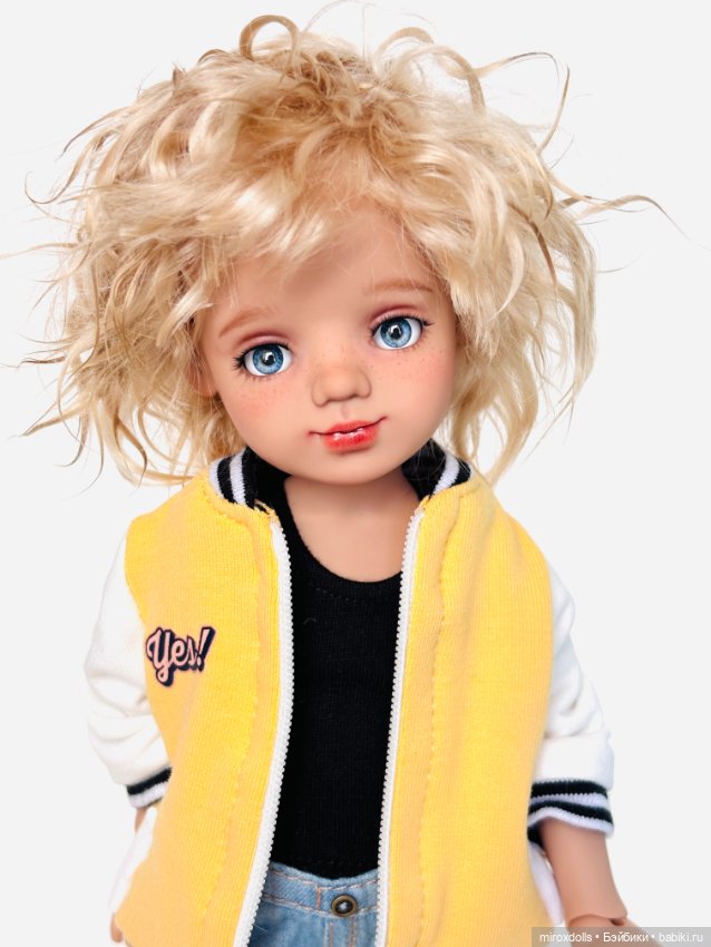 Блондиночка Яна, авторская шарнирная кукла из полиуретана, фулсет (фото 6)