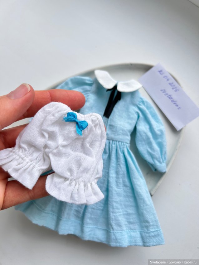 Платье и панталоны для куклы 30 см